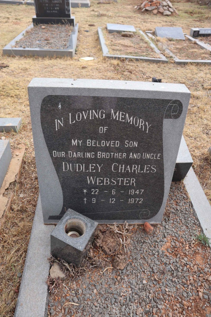 WEBSTER Dudley Charles 1947-1972