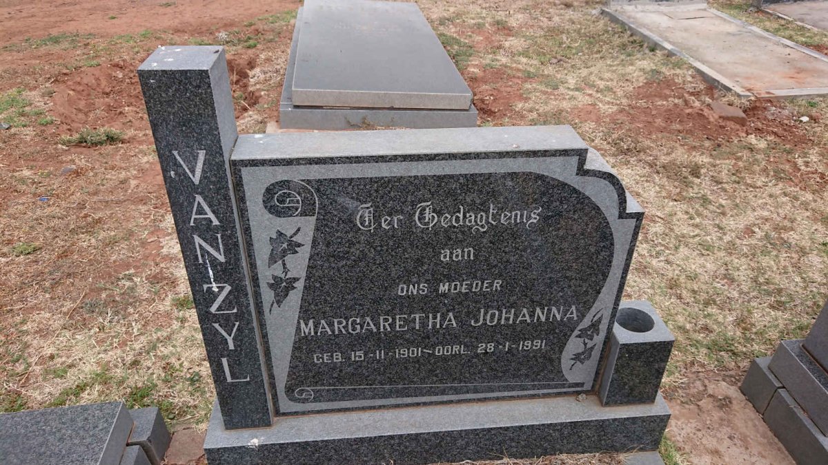 ZYL Margaretha Johanna, van 1901-1991