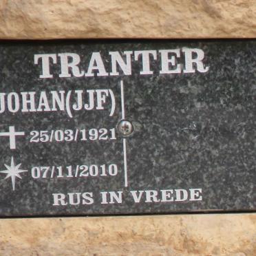 TRANTER J.J.F. 1921-2010