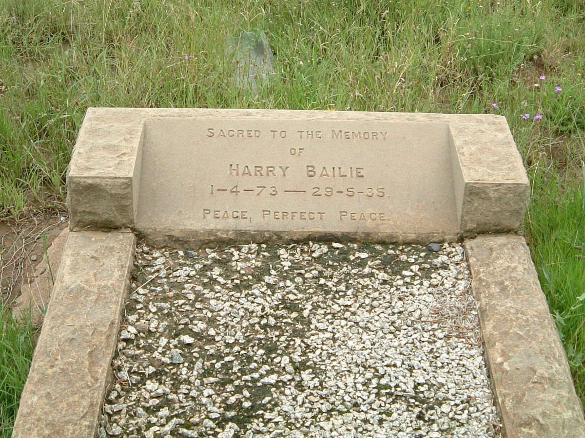 BAILIE Harry 1873-1935