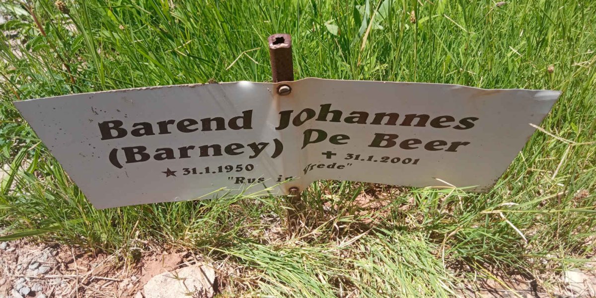 BEER Barend Johannes, de 1950-2001