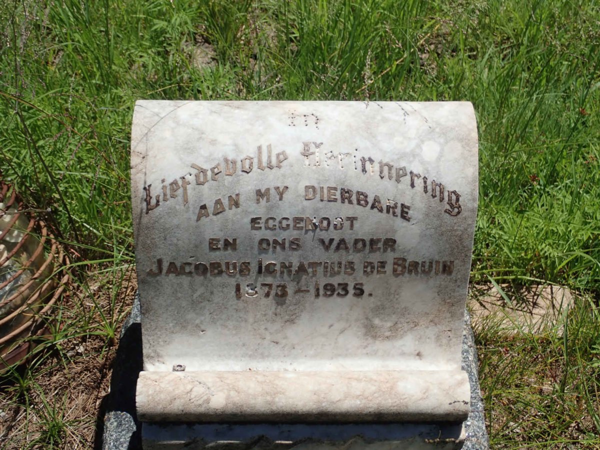 BRUIN Jacobus Ignatius, de 1873-1935