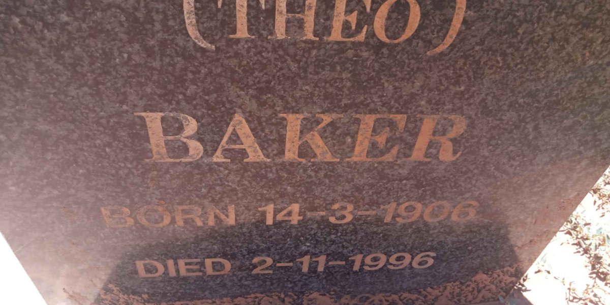 BAKER William David 1906-1996