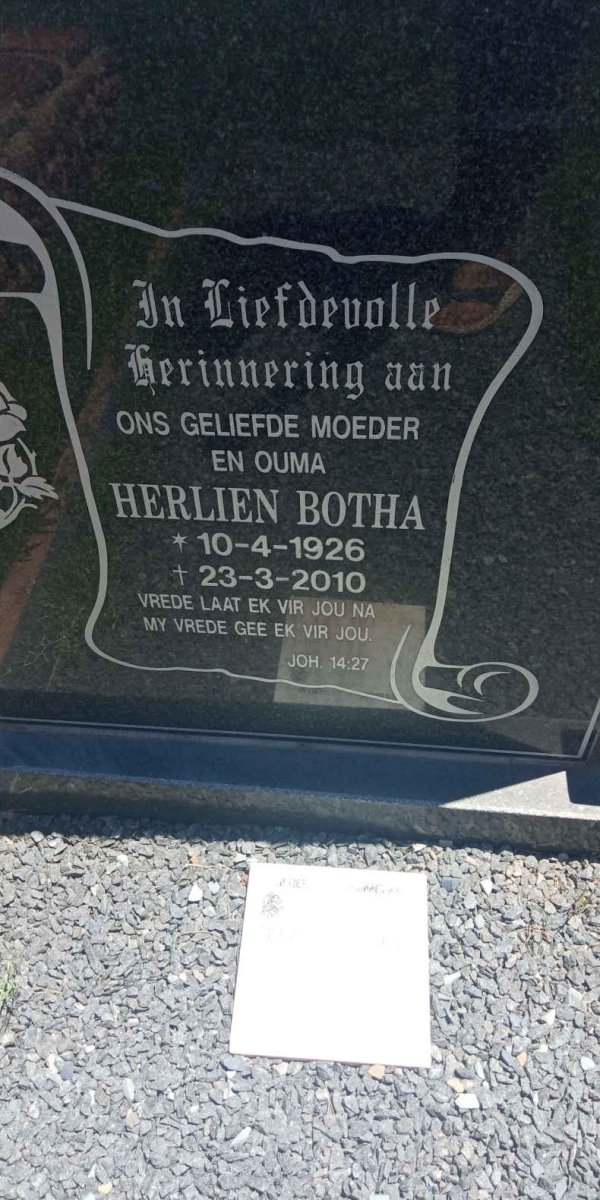 BOTHA Herlien 1926-2010