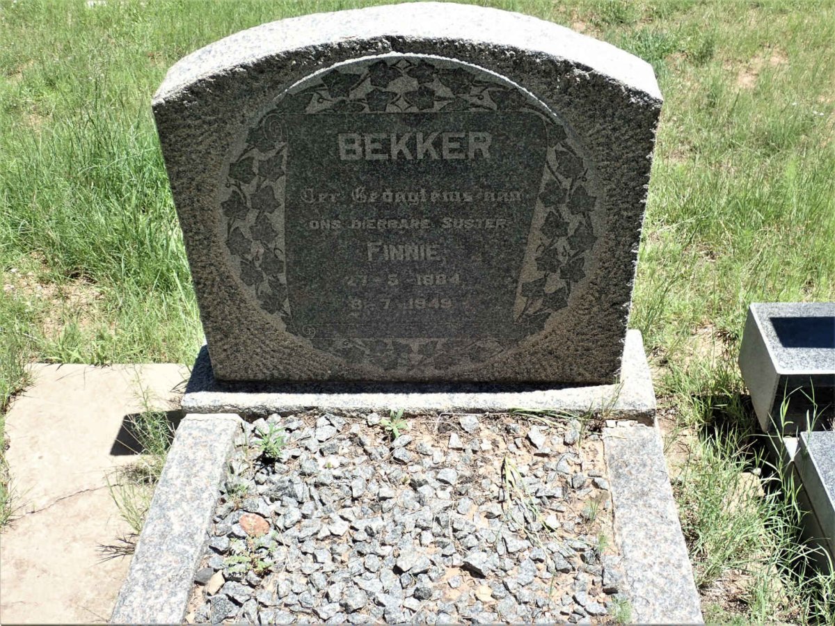 BEKKER Finnie 1884-1949