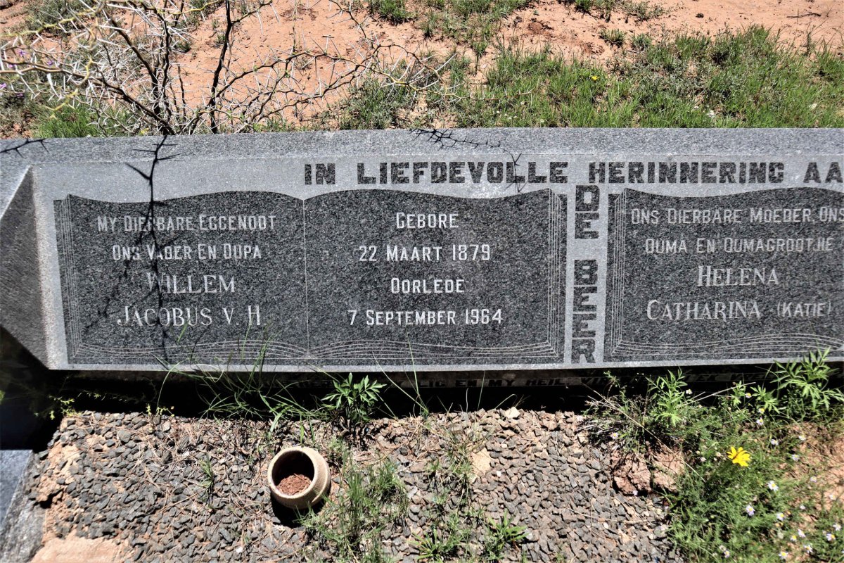 BEER Willem Jacobus V.H., de 1879-1964 &amp; Helena Catharina 1885-1986