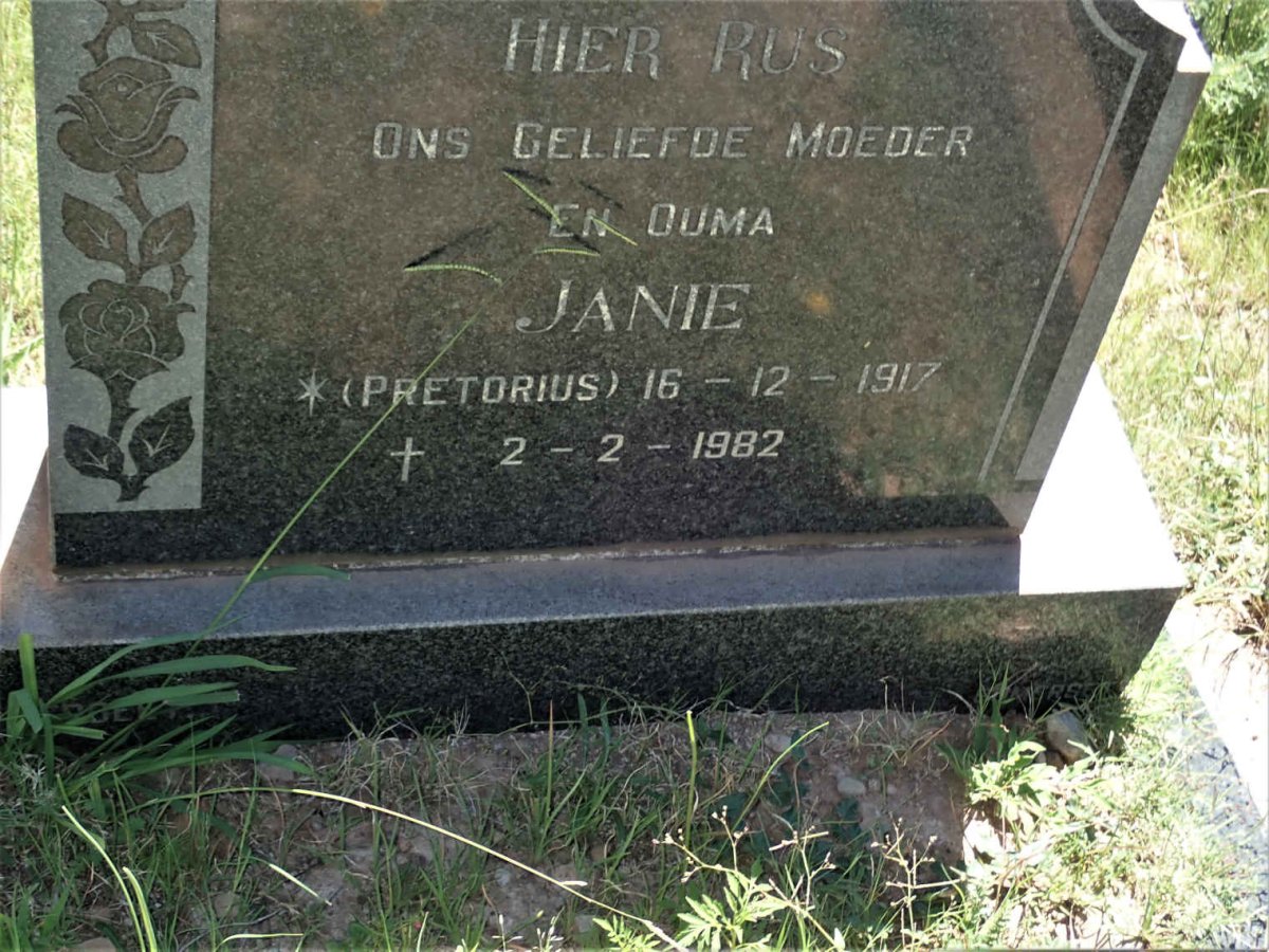 BEER Nick, de 1909-1978 &amp; Janie PRETORIUS 1917-1982
