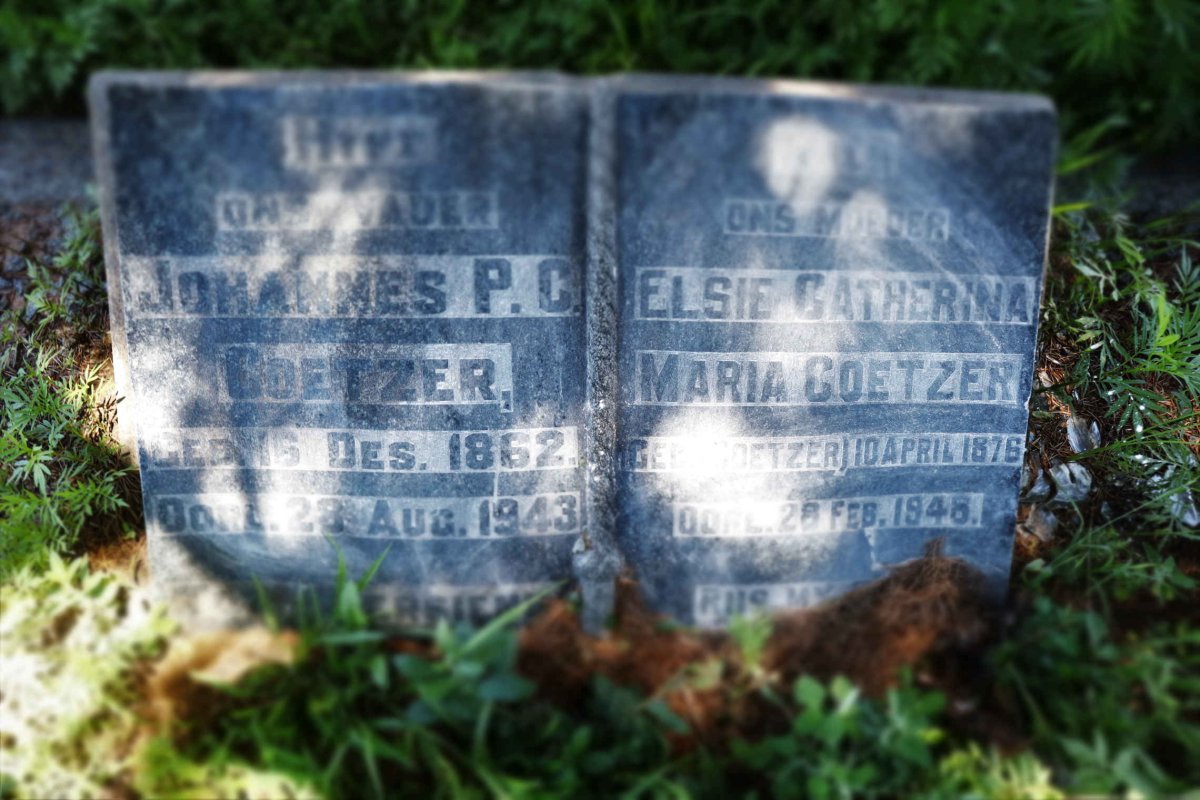 COETZER Johannes P.C. 1862-1943 &amp; Elsie Catherina Maria COETZER 1876-1948