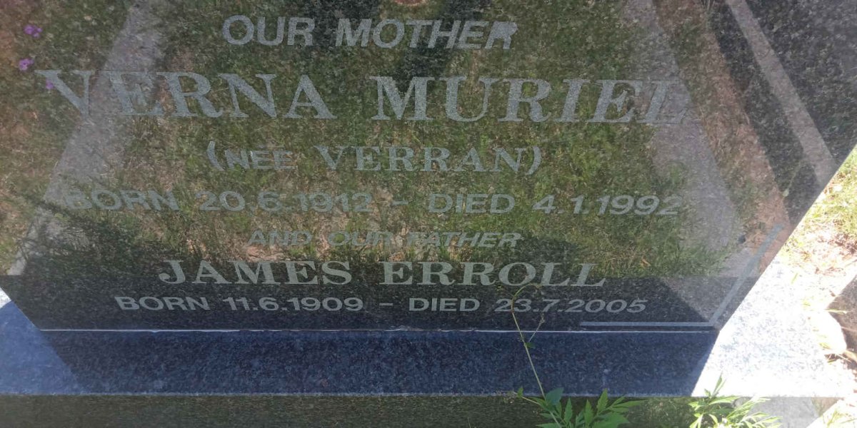 CONNELLAN James Erroll 1909-2005 &amp; Verna Muriel VERRAN 1912-1992