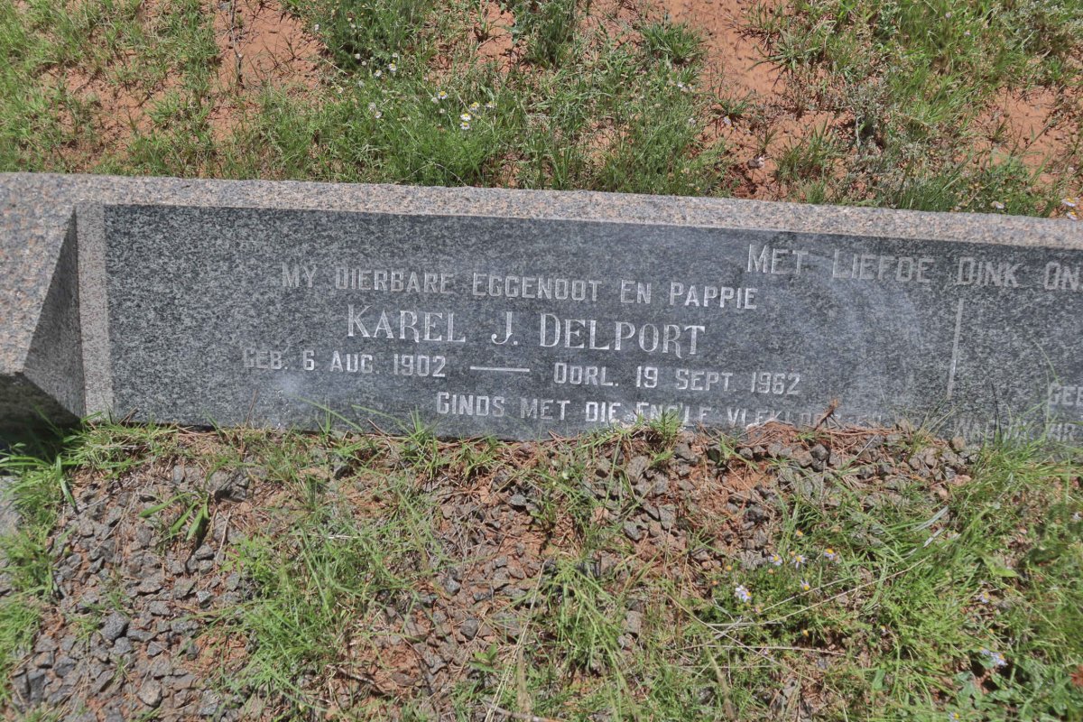 DELPORT Karel J. 1902-1962 &amp; Cecelia M. le R. MULDER 1907-1966