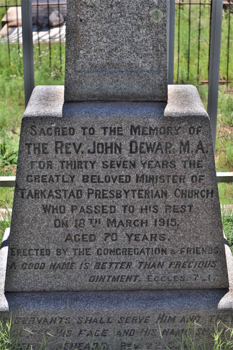 DEWAR John -1915 &amp; Beatrice -1892