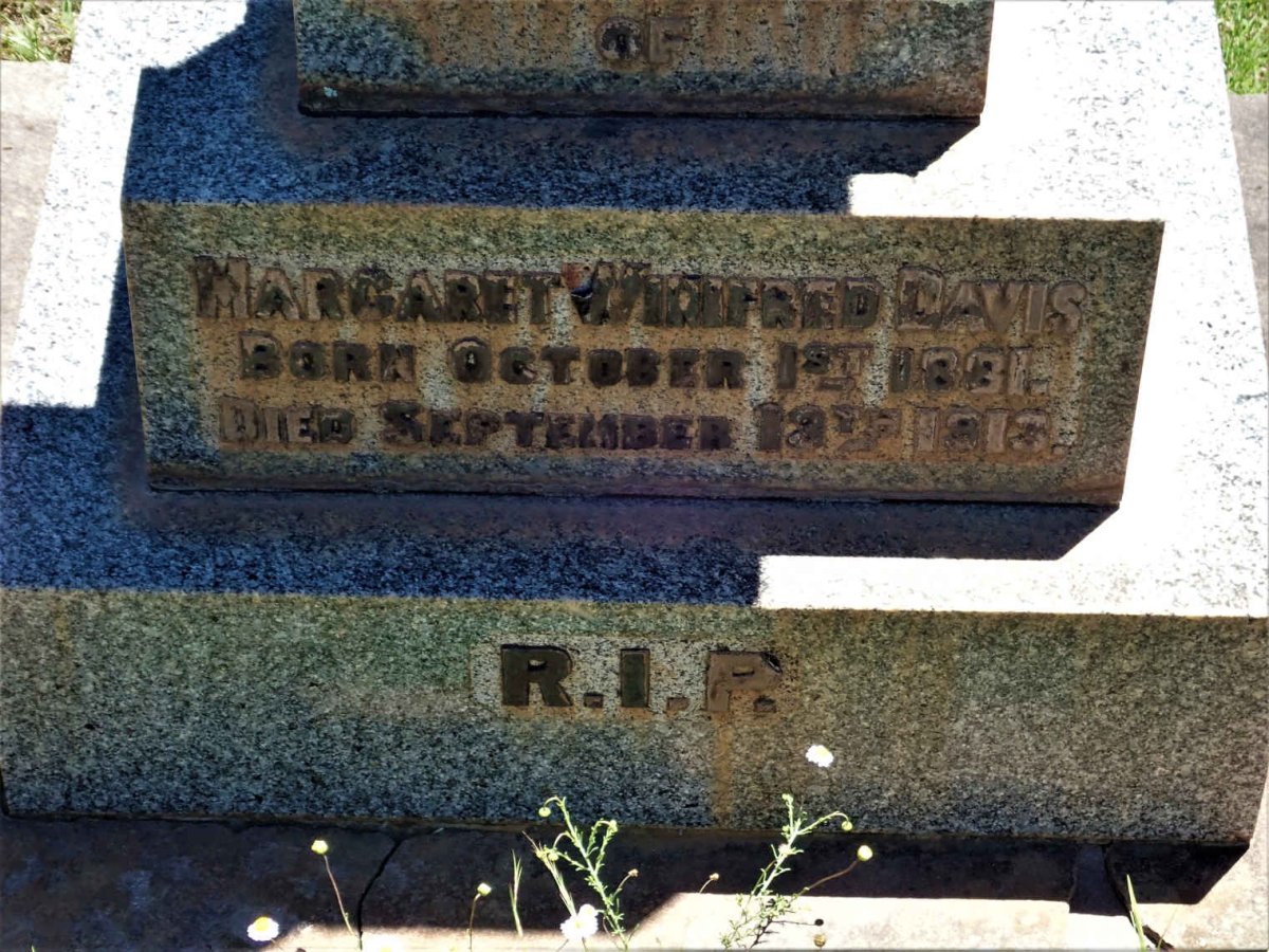 DAVIS Margaret Winifred 1881-1913