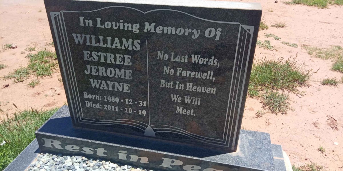 ESTREE Jerome Wayne Williams 1989-2011