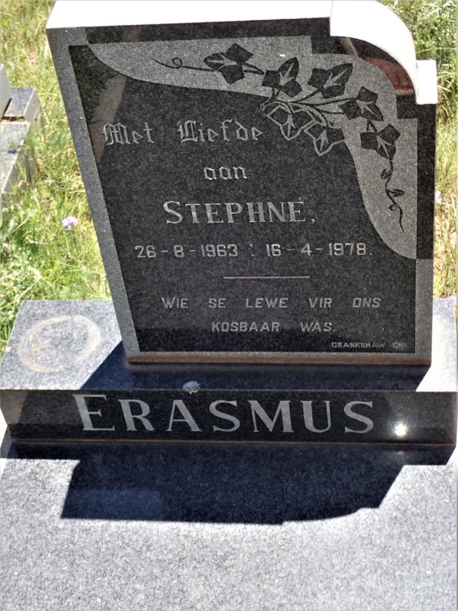 ERASMUS Stephne 1963-1978
