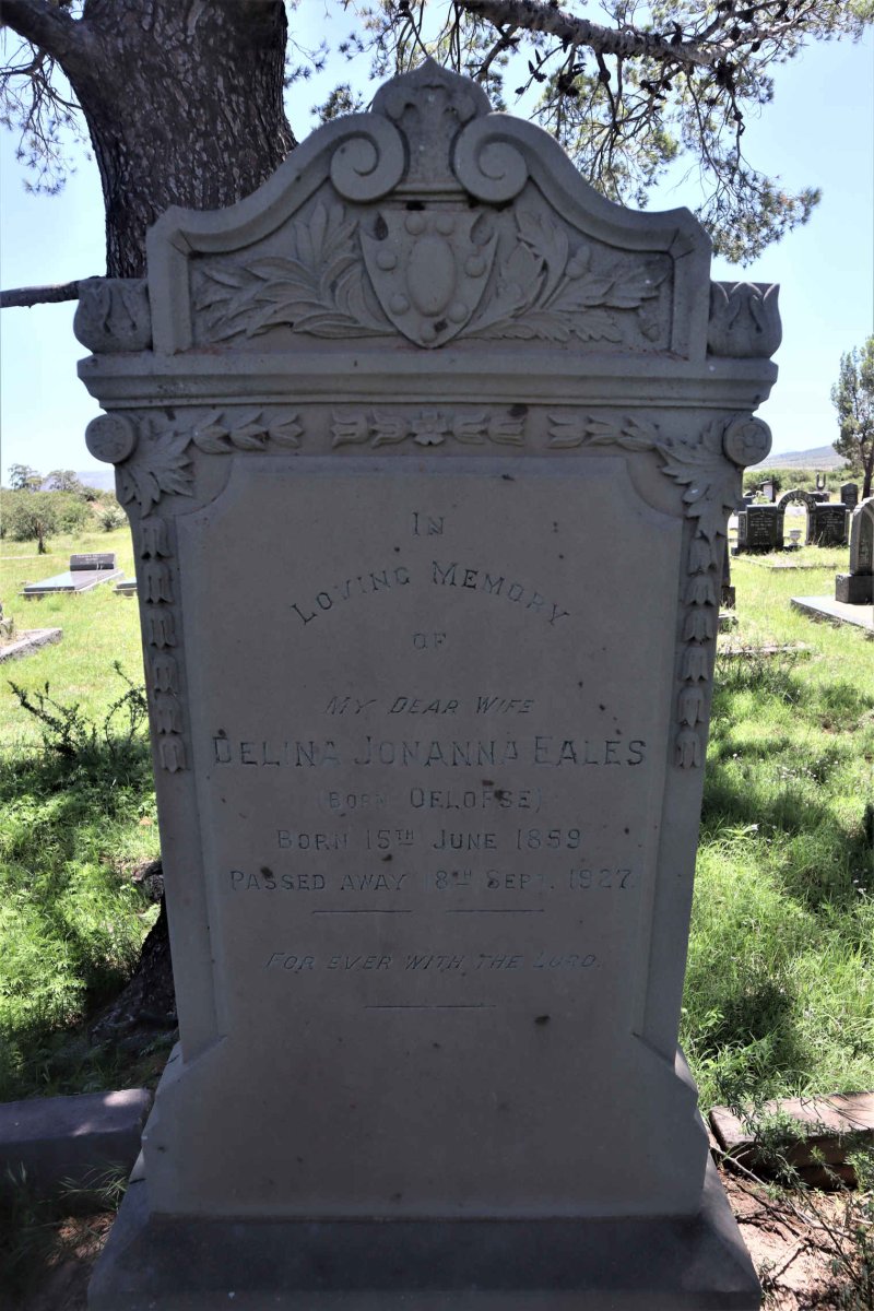 EALES Delina Jonanna nee OELOFSE 1859-1927