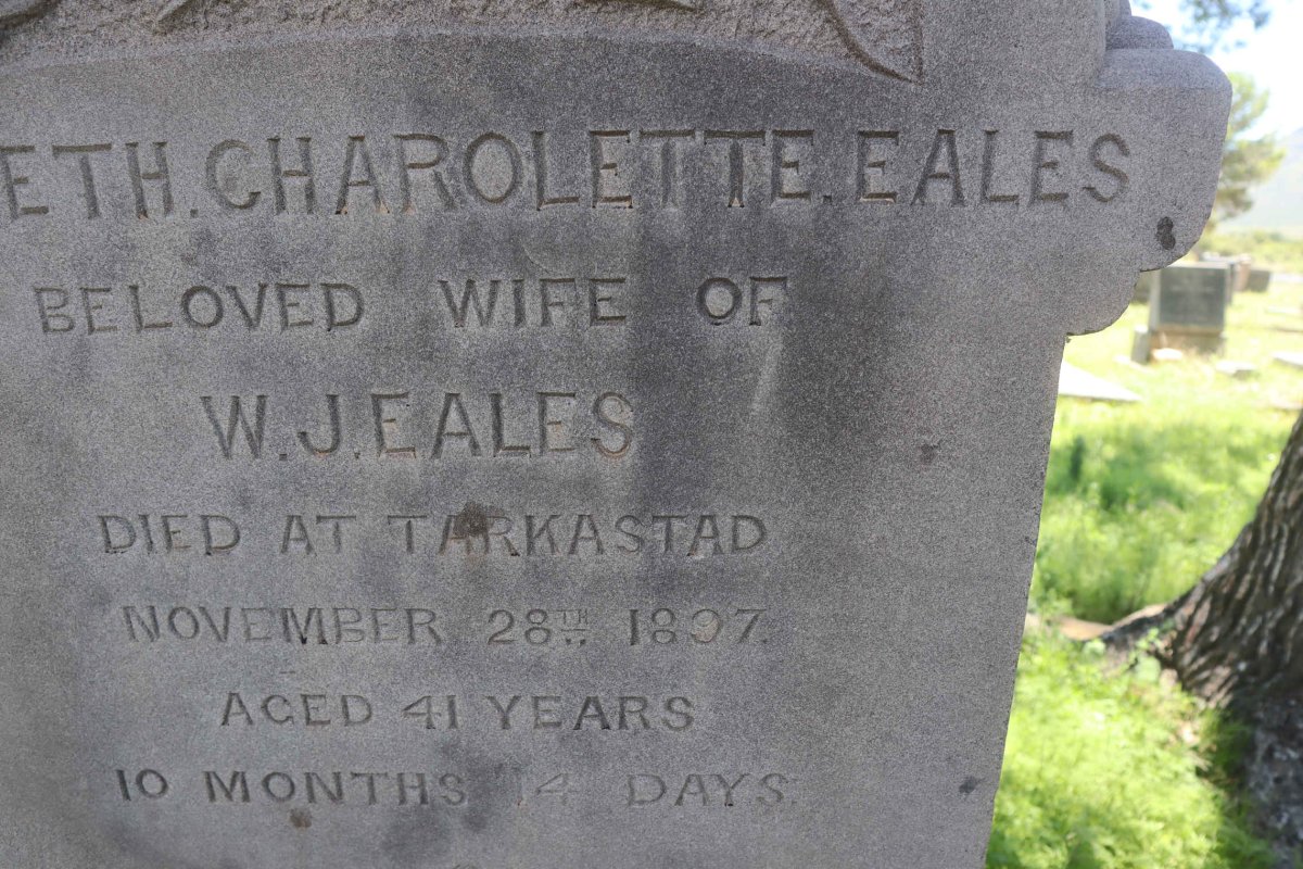 EALES William James 1859-1931 &amp; ?eth Charolette -1897