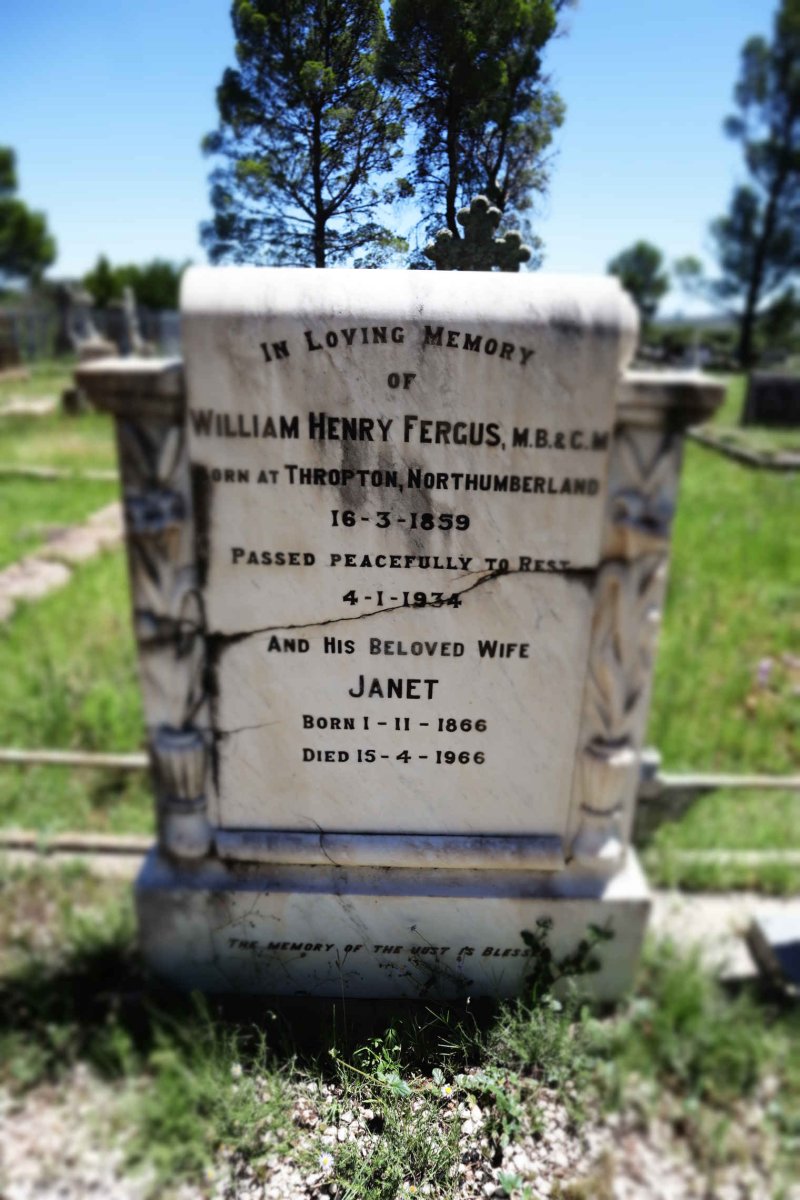 FERGUS William Henry 1859-1934 &amp; Janet 1866-1966