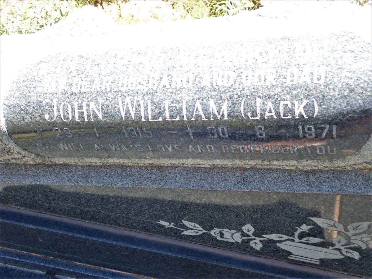 FILMER John William 1915-1971 &amp; Johanna Wilhelmina VAN HEERDEN 1921-2010