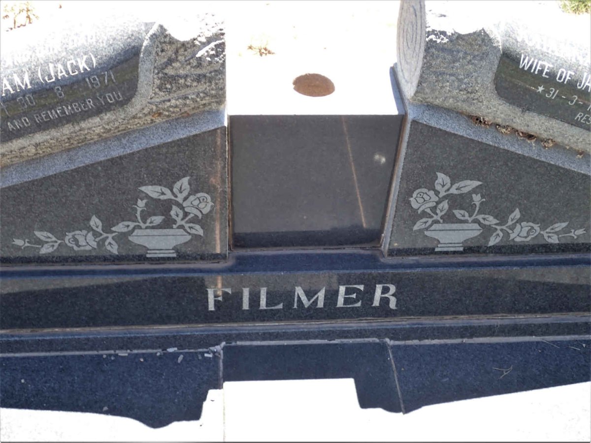 FILMER John William 1915-1971 &amp; Johanna Wilhelmina VAN HEERDEN 1921-2010