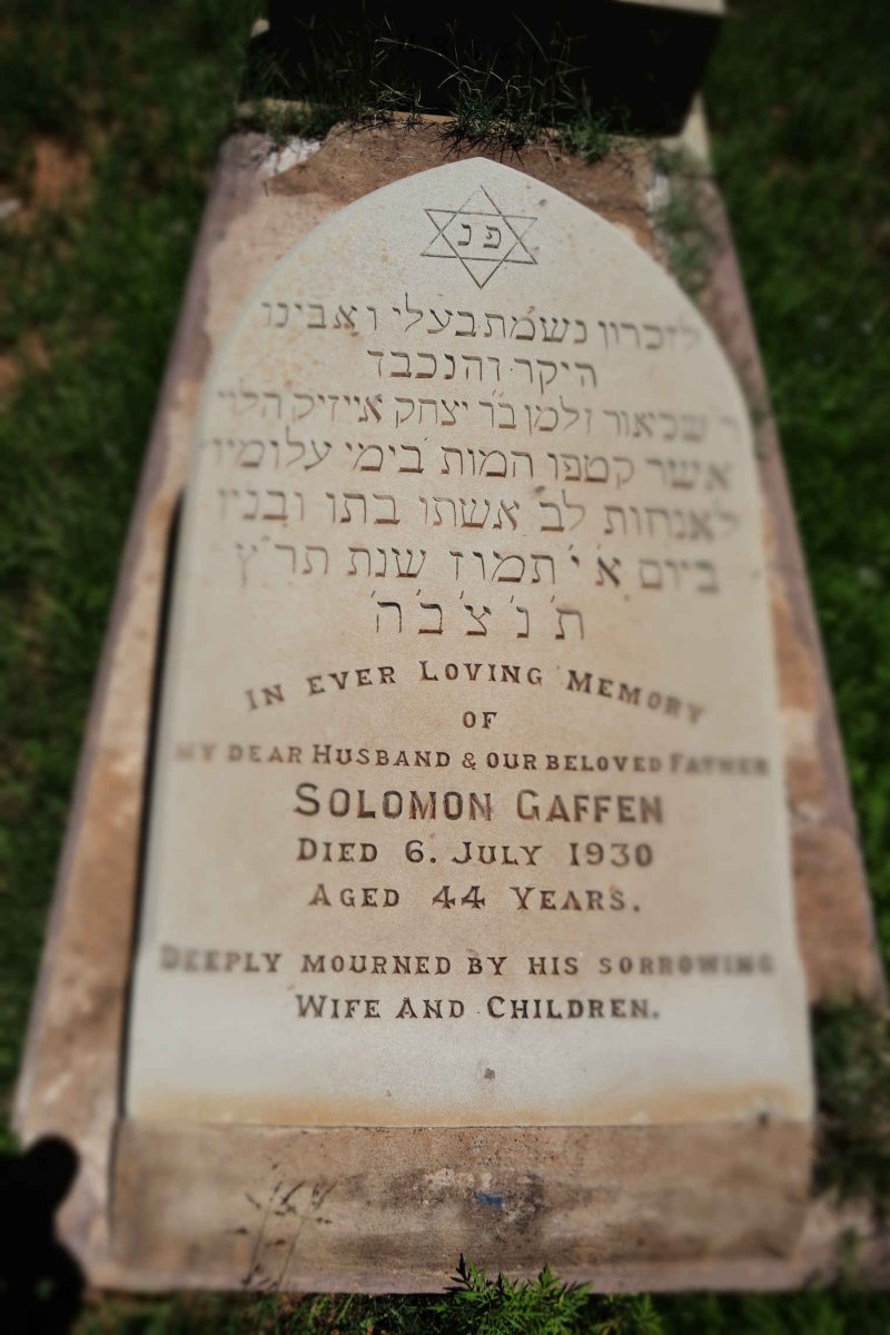 GAFFEN Solomon -1930