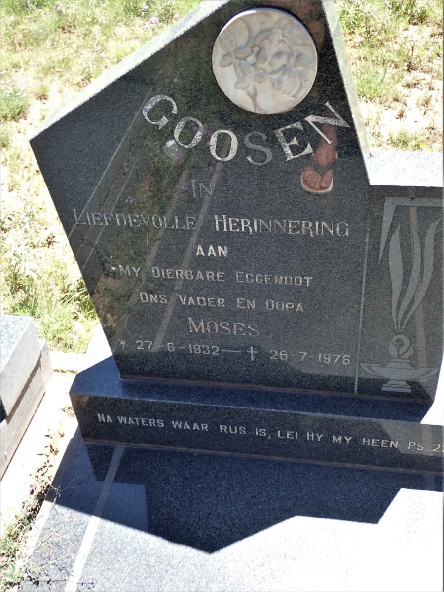 GOOSEN Moses 1932-1976