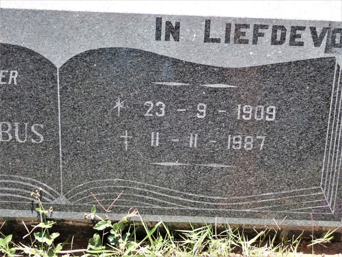 GOOSEN Willem Jacobus 1909-1987