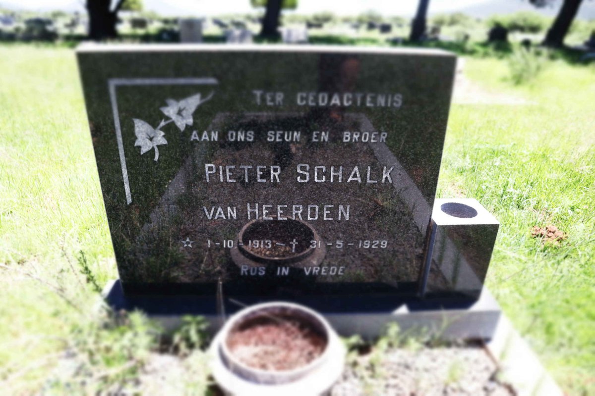 HEERDEN Pieter Schalk, van 1913-1929