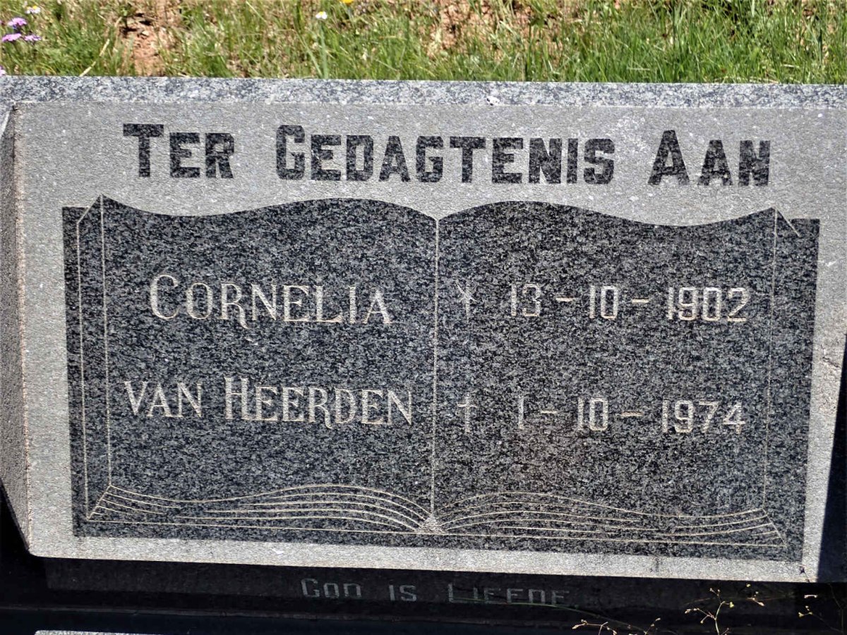 HEERDEN Cornelia, van 1902-1974