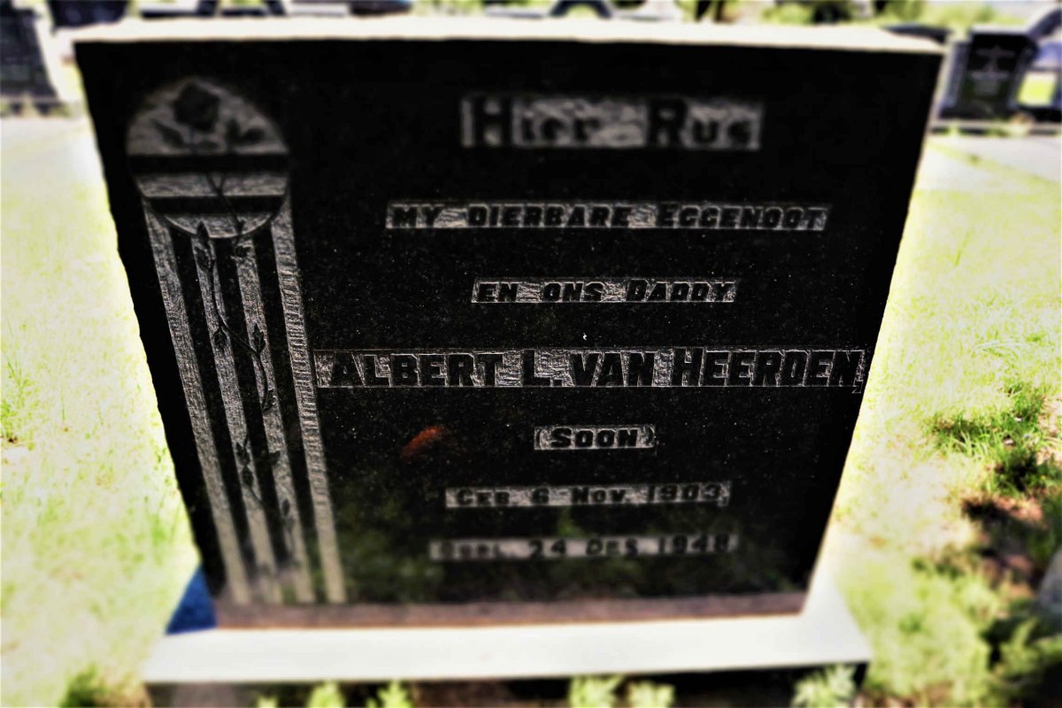 HEERDEN Albert L., van 1903-1948