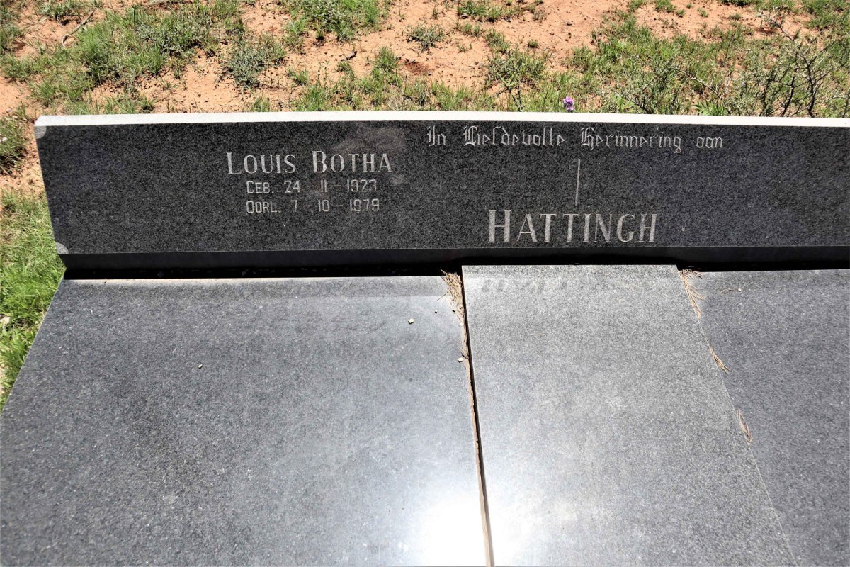 HATTINGH Louis Botha 1923-1979