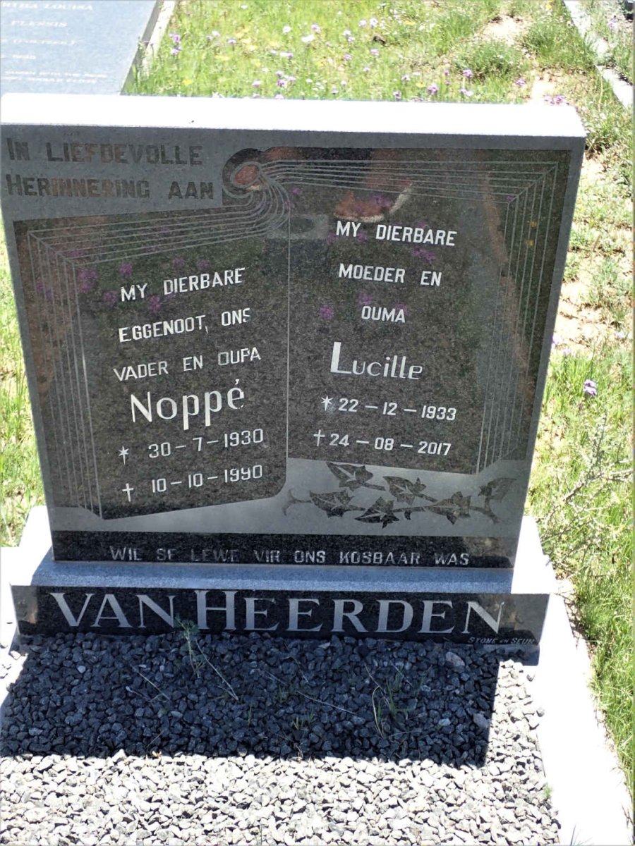 HEERDEN Noppe, van 1930-1990 &amp; Lucille 1933-2017
