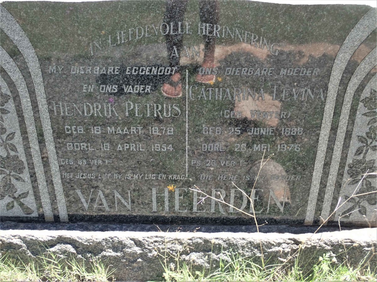 HEERDEN Hendrik Petrus 1878-1954 &amp; Catharina Levina VENTER 1888-1976