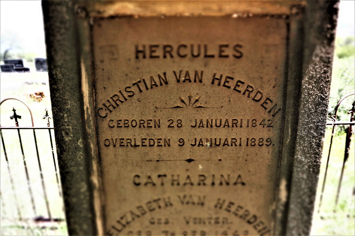HEERDEN Hercules Christian, van 1842-1889 &amp;  Catharina Elizabeth VENTER 1842-1922