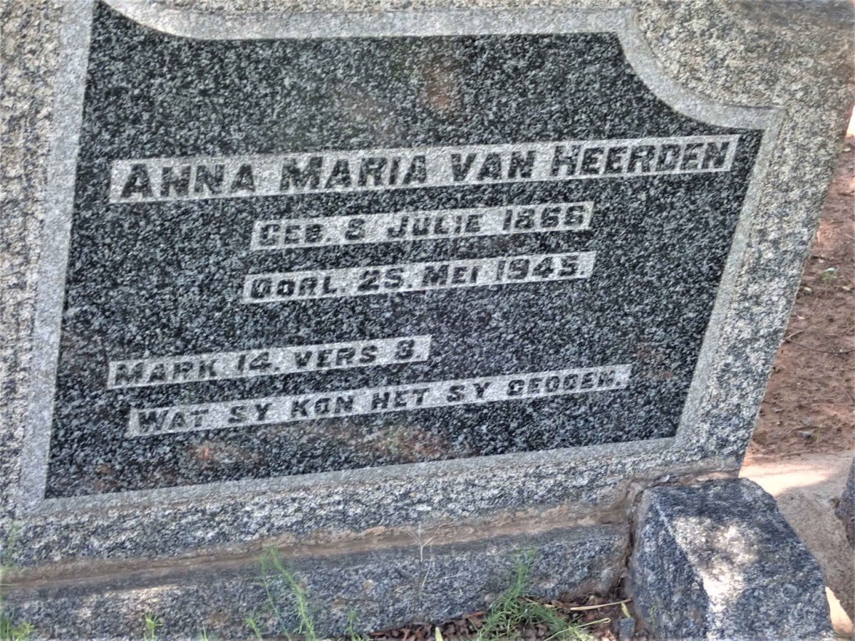 HEERDEN Paul Willem, van 1862-1941 &amp; Anna Maria 1866-1945