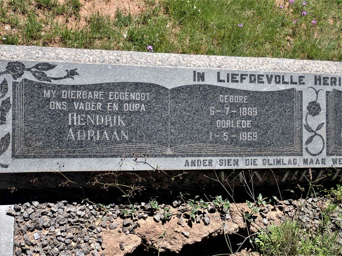 HEERDEN Hendrik Adriaan, van 1889-1969 &amp; Ackrona Charlotta Louisa STEYN 1891-1979