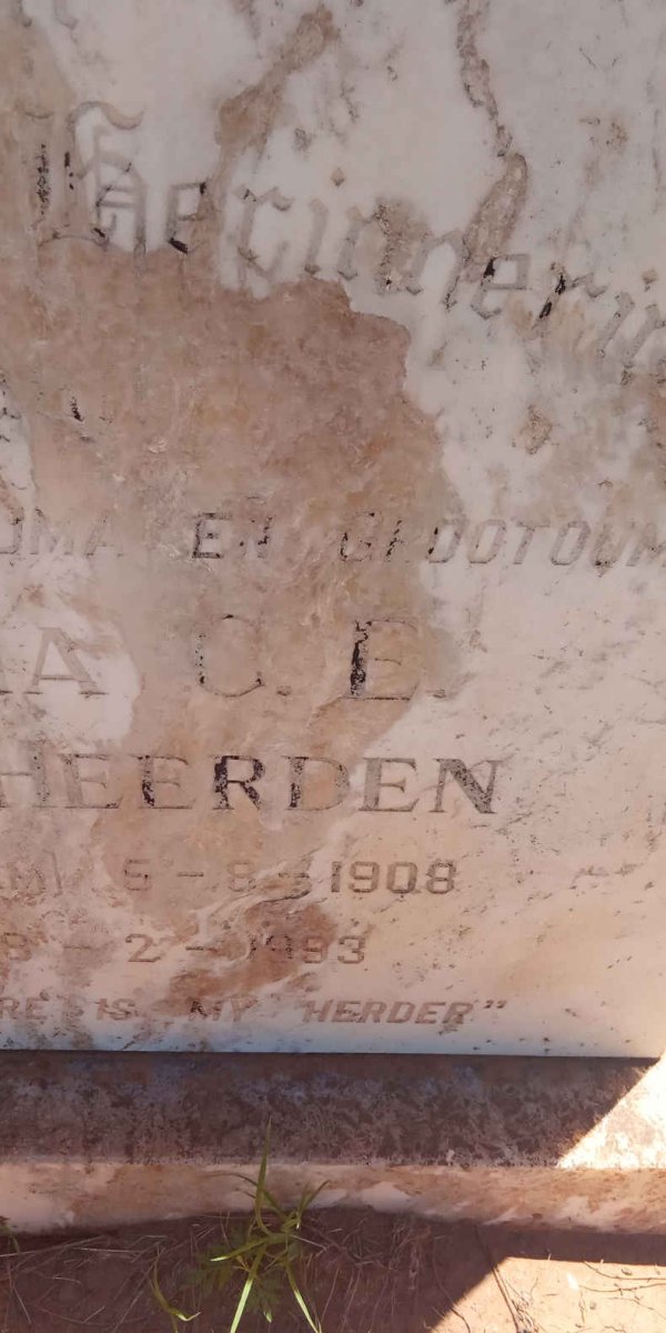 HEERDEN Anna C.E., van 1908-1993