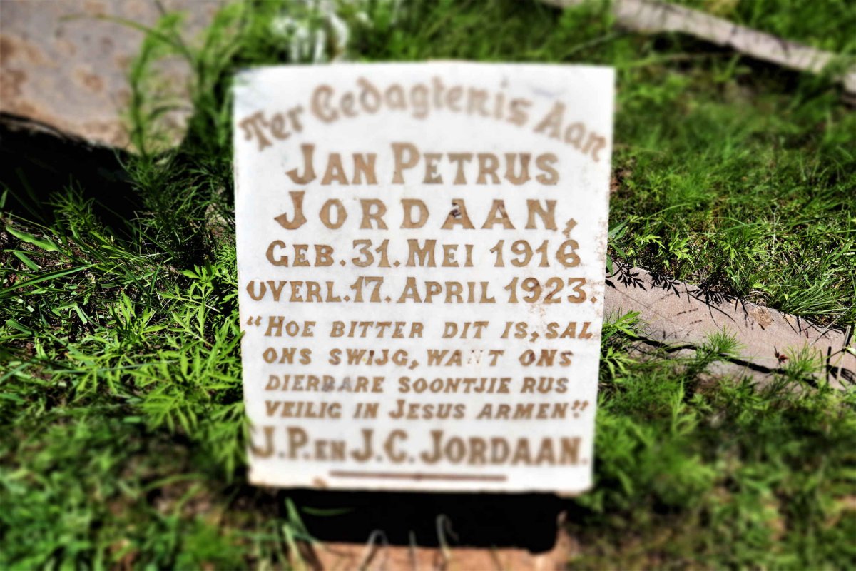 JORDAAN Jan Petrus 1916-1923