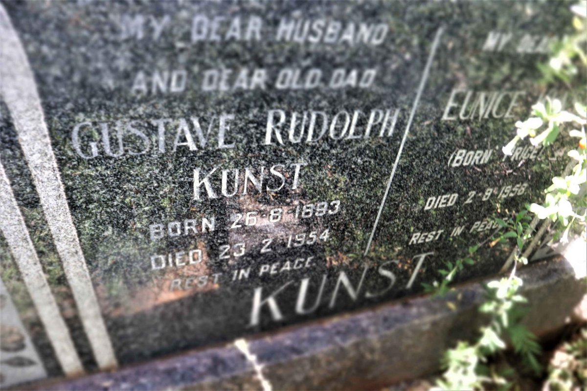KUNST Gustave Rudolph 1893-1954 &amp; Eunice PRICE -1958