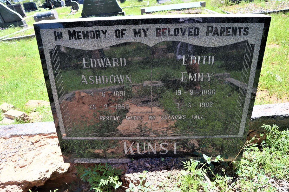 KUNST Edward Ashdown 1891-1959 &amp; Edith Emily 1896-1982