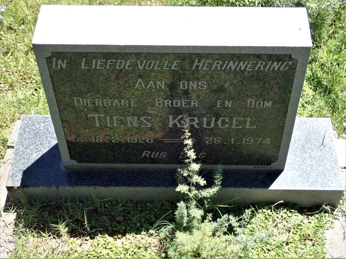 KRUGEL Tiens 1926-1974