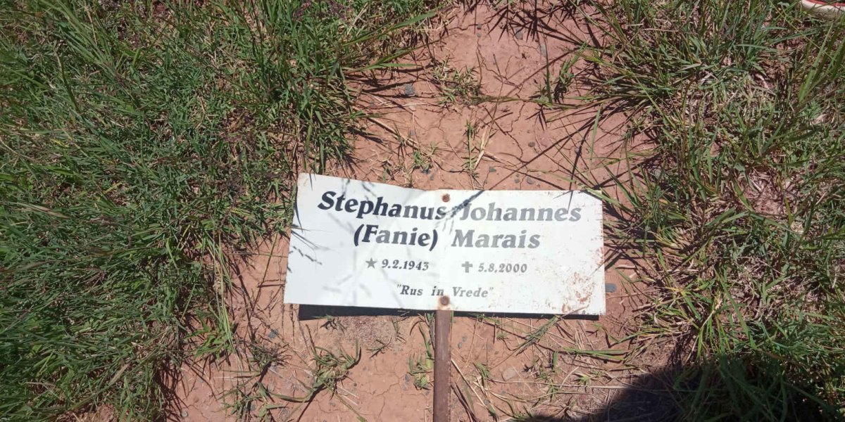 MARAIS Stephanus Johannes 1943-2000