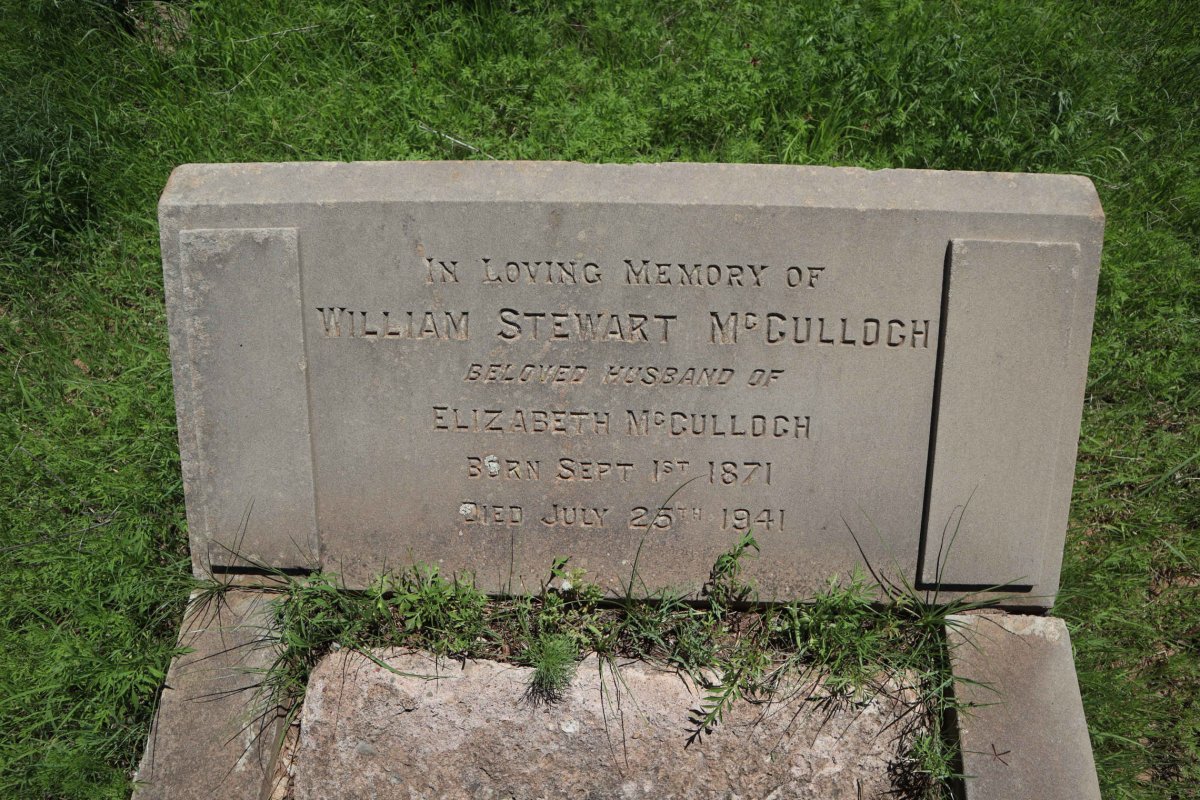 MCCULLOCH William Stewart 1871-1941