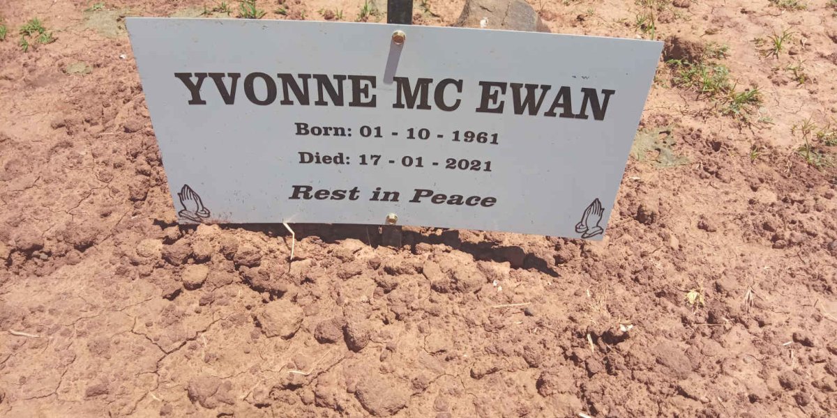 MCEWAN Yvonne 1961-2021