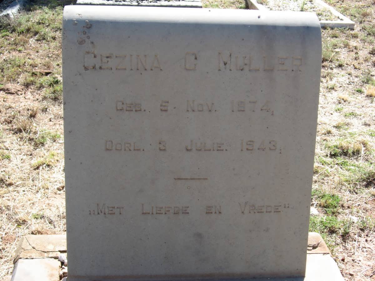 MULLER Gezina C. 1874-1943