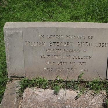MCCULLOCH William Stewart 1871-1941