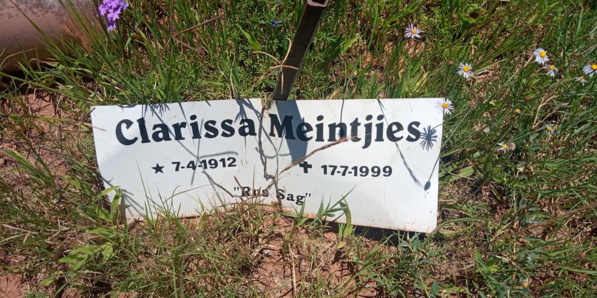 MEINTJIES Clarissa 1912-1999