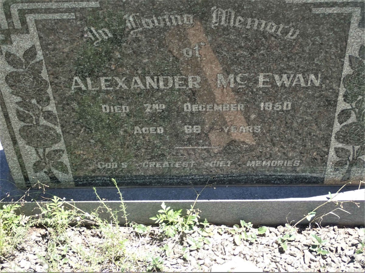 MCEWAN Alexander -1950