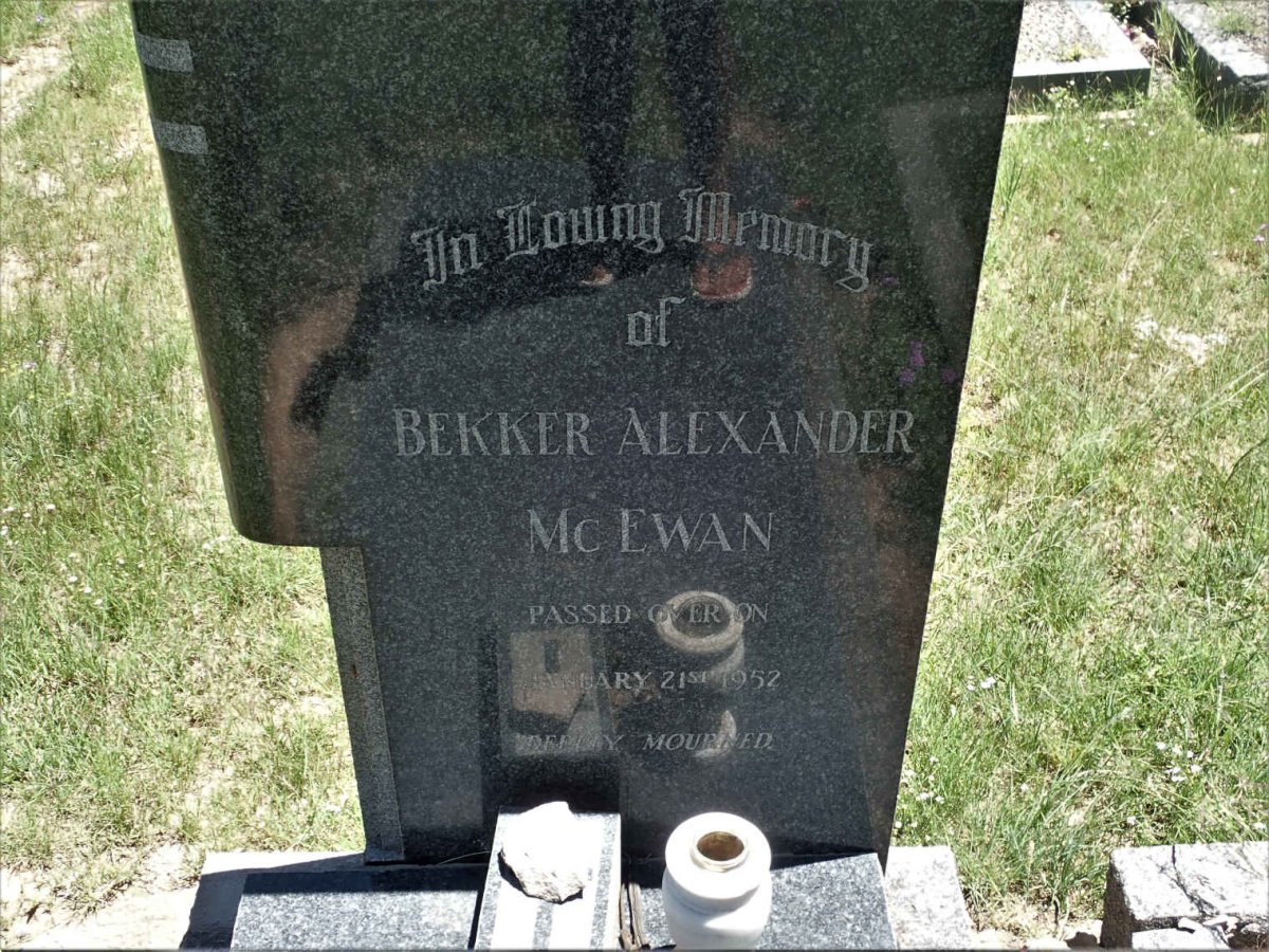 MCEWAN Bekker Alexander -1952