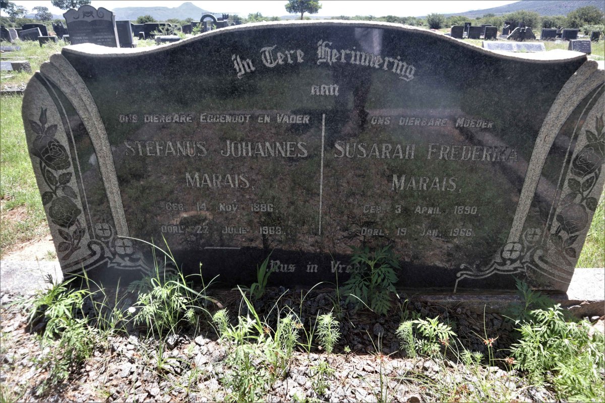 MARAIS Stefanus Johannes 1886-1963 &amp; Susarah Frederika 1890-1966