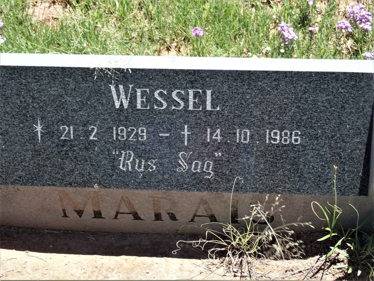 MARAIS Wessel 1929-1986